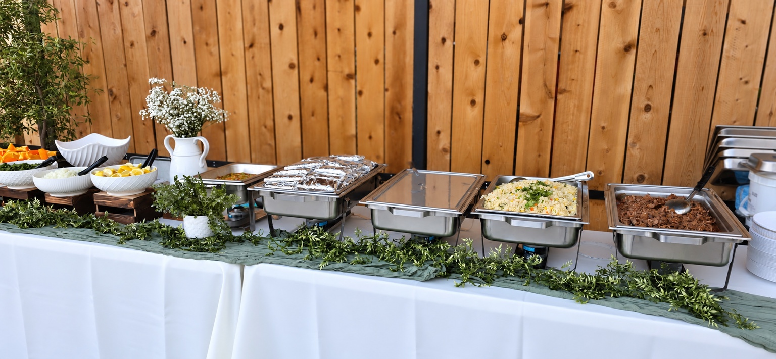 Buffet catering setup
